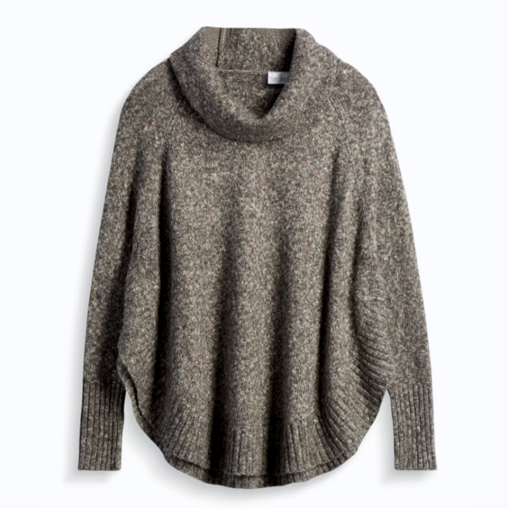Zaryn Cotton Blend Poncho Pullover